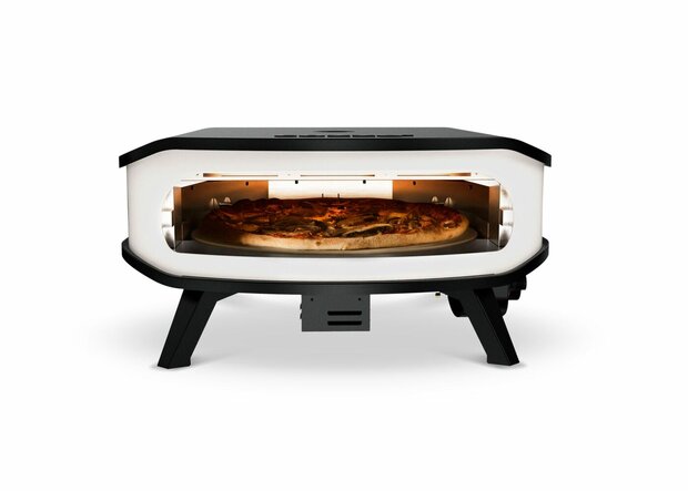 Cozze Pizza Oven Gas 17" met Thermometer en Roterende Pizzasteen 30 Mbar 5.0 KW