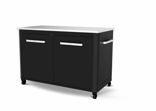 Cozze Werkbank 2 Deurs en 4 Wielen met Opklapbare Werktafels 120 cm