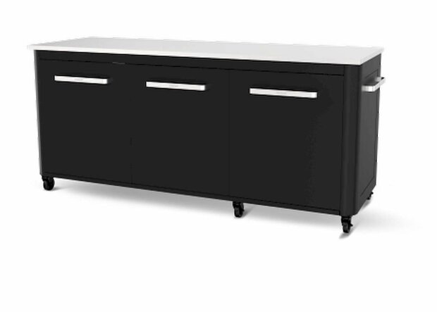 Cozze Werkbank 3 Deurs en 6 Wielen met Opklapbare Werktafels 180 cm