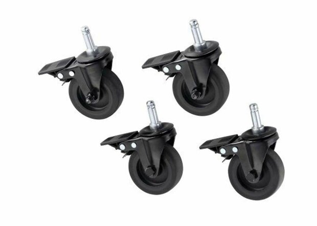 R&ouml;sle Barbecue BBQ Accessoires Wielen Videro Set van 4 Stuks