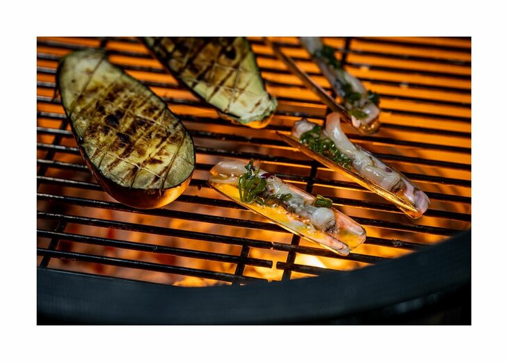 BBQ Kamado 19 Inch Large met Onderstel en Zijtafels