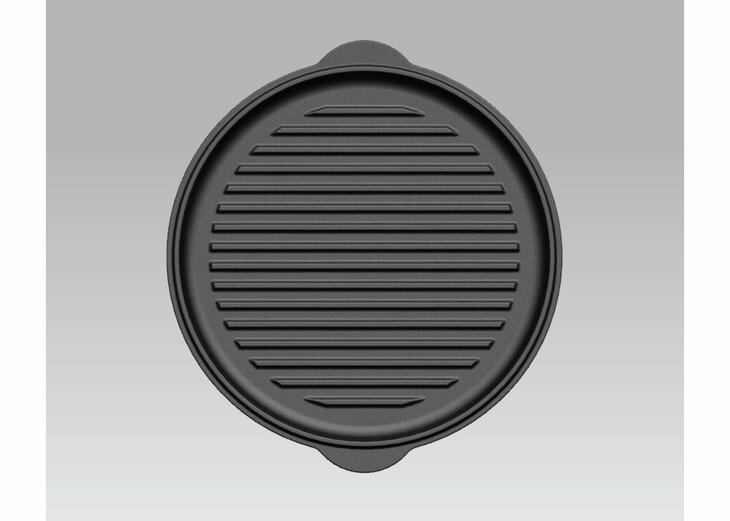 Valhal Skillet Gietijzer Deksel &oslash; 25 cm met Grillpatroon