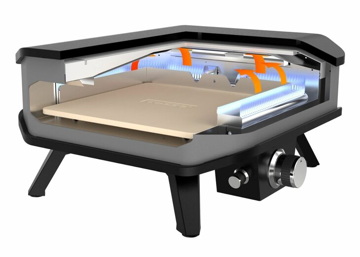 Cozze Pizza Oven Gas 17 Inch met Pizzasteen 30 Mbar 5.0 KW