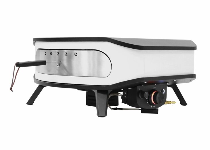 Cozze Pizza Oven Gas 17" met Thermometer en Roterende Pizzasteen 30 Mbar 5.0 KW