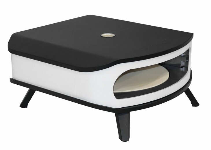 Cozze Pizza Oven Gas 17" met Thermometer en Roterende Pizzasteen 30 Mbar 5.0 KW