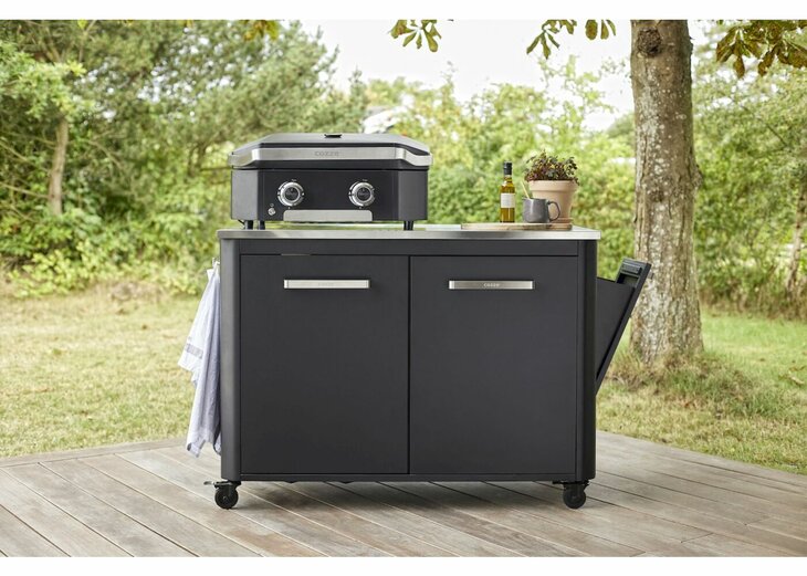 Cozze Werkbank 2 Deurs en 4 Wielen met Opklapbare Werktafels 120 cm