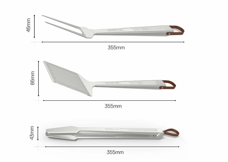 Everdure Quantum Gereedschapsset Set van 3 Stuks