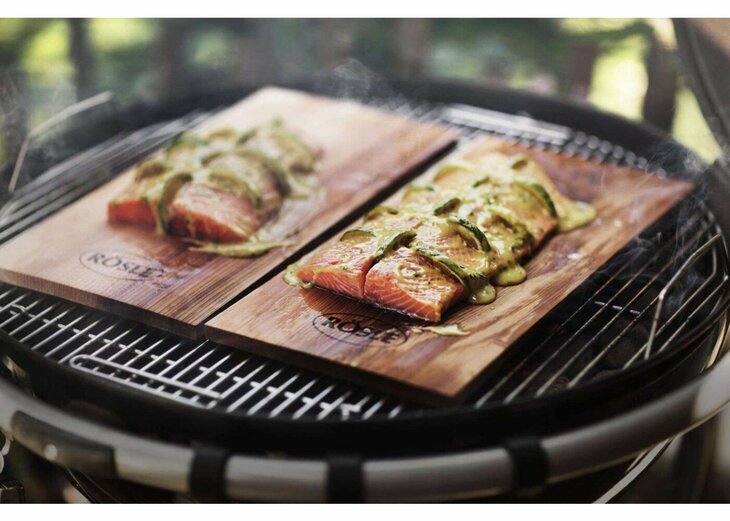 R&ouml;sle Barbecue BBQ Accessoire Aromaplank Cederhout Set van 2 Stuks