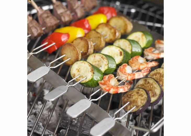R&ouml;sle Barbecue BBQ Accessoire Grillspies Set van 4 Stuks