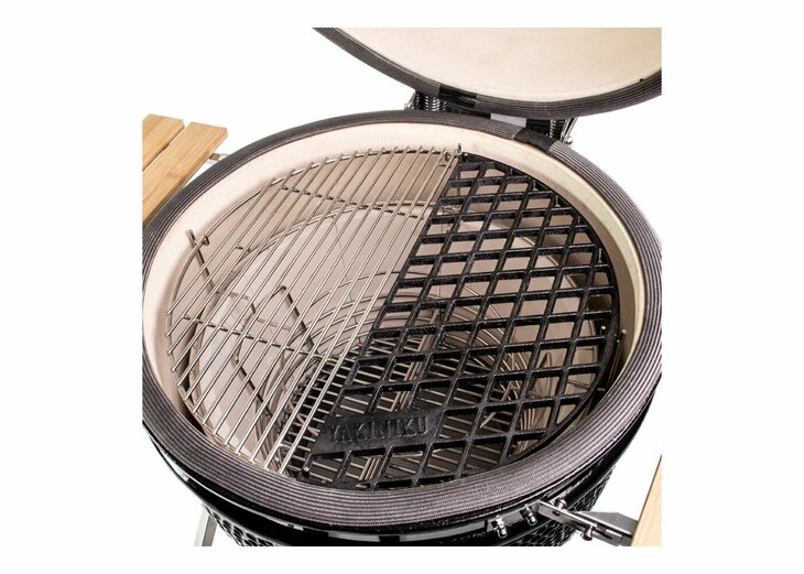 Yakiniku BBQ Accessoire Kamado 19 Inch Large Rooster Gietijzer met Meatmarker