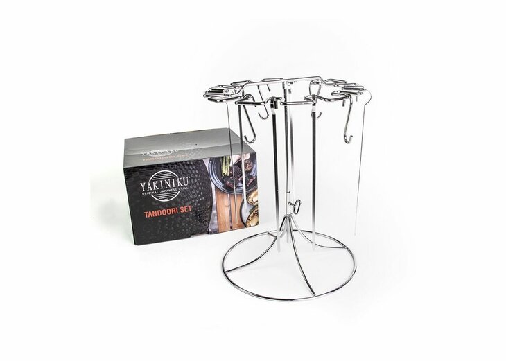 Yakiniku BBQ Accessoire Tandoorrek met 6 Haken en Spiezen