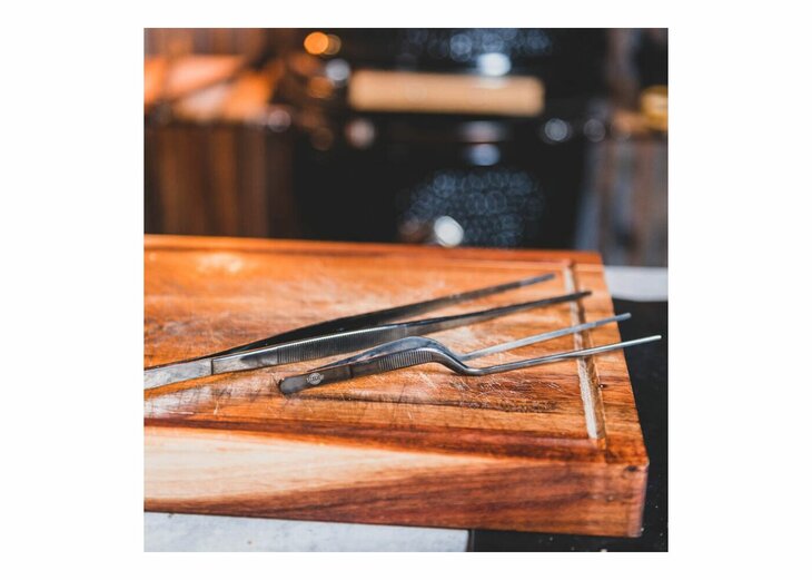 Yakiniku Shichirin Tafelgrill Accessoire Pincet Gebogen