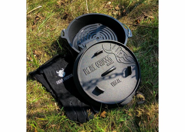 Valhal BBQ Accessoire Handschoen Suede Vuurvast Set van 2 Stuks