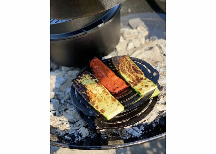 Valhal BBQ Accessoire Rooster Gietijzer met Pootjes 23 cm