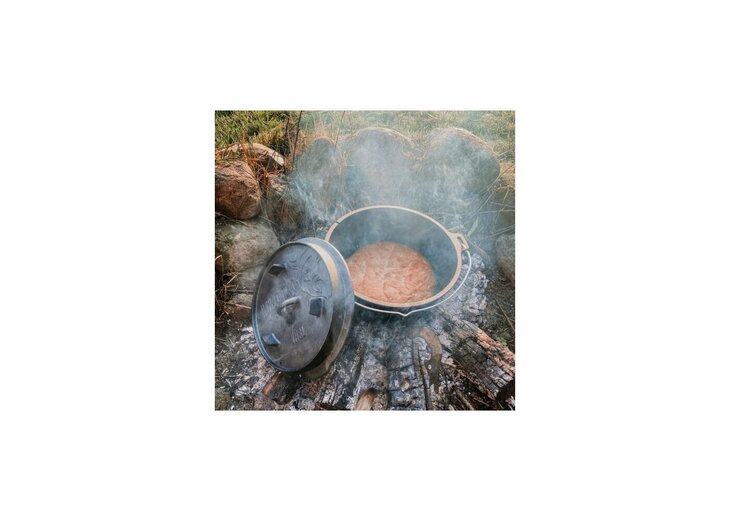 Valhal Dutch Oven Braadpan Gietijzer Zonder Pootjes 8 Liter