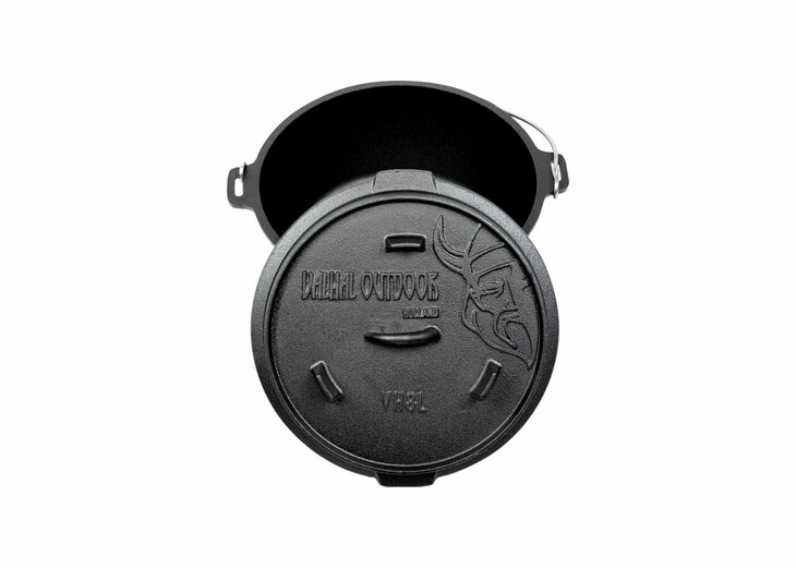 Valhal Dutch Oven Gietijzer met Pootjes 8 Liter