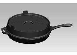 Valhal Skillet Gietijzer Deksel ø 30 cm met Grillpatroon
