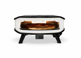 Cozze Pizza Oven Gas 17" met Thermometer en Roterende Pizzasteen 30 Mbar 5.0 KW