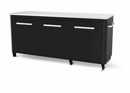 Cozze Werkbank 3 Deurs en 6 Wielen met Opklapbare Werktafels 180 cm