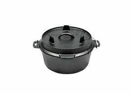 Valhal Dutch Oven Braadpan Gietijzer Zonder Pootjes 3,8 Liter