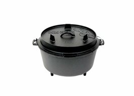 Valhal Dutch Oven Braadpan Gietijzer Zonder Pootjes 8 Liter